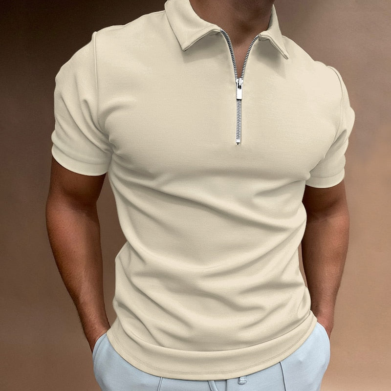 Étienne | Polo zippé pour homme