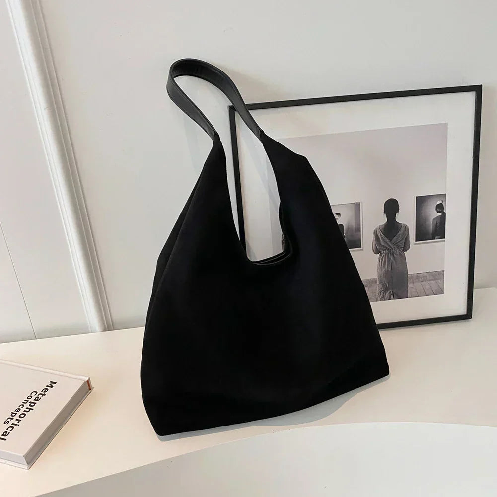 Sac Cabas Femme en Daim avec Anses d’Épaule