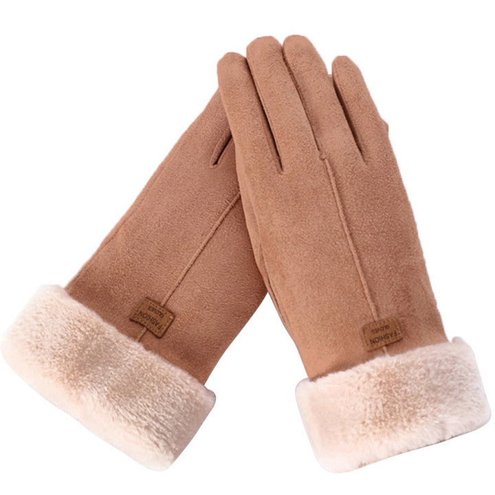 Gants d'Hiver Femme Imperméables Doublés en Polaire Tactiles