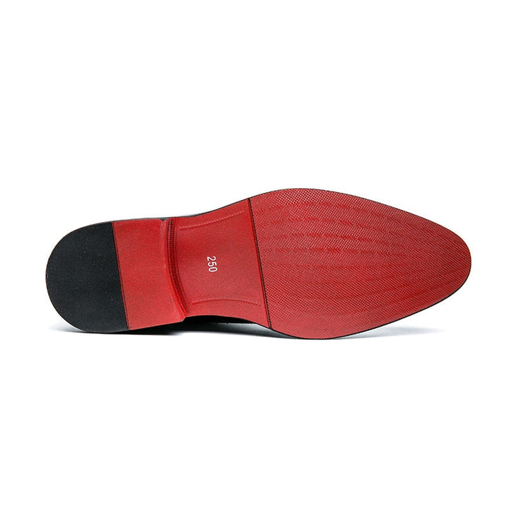 Chaussures de Ville Homme en Cuir Richelieu Semelle Rouge