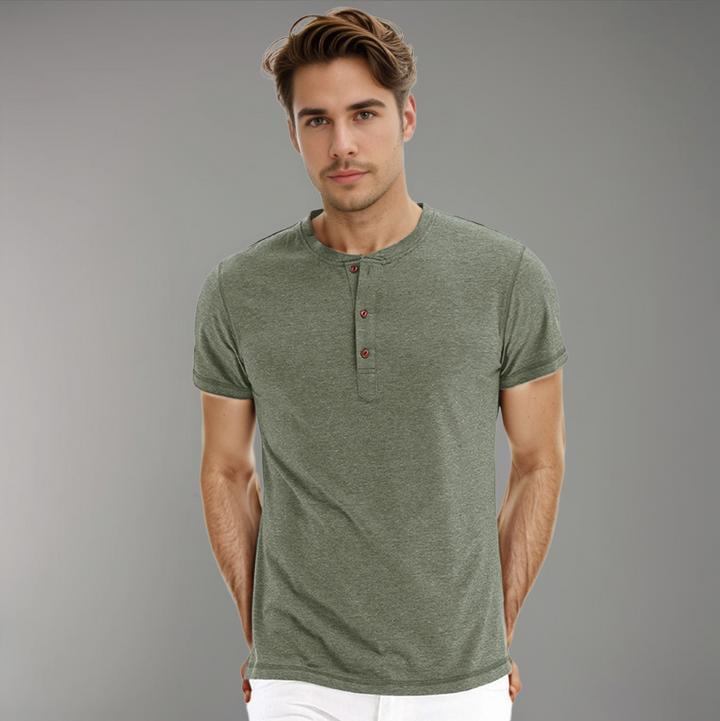 Baptiste | Chemise Henley décontractée pour hommes