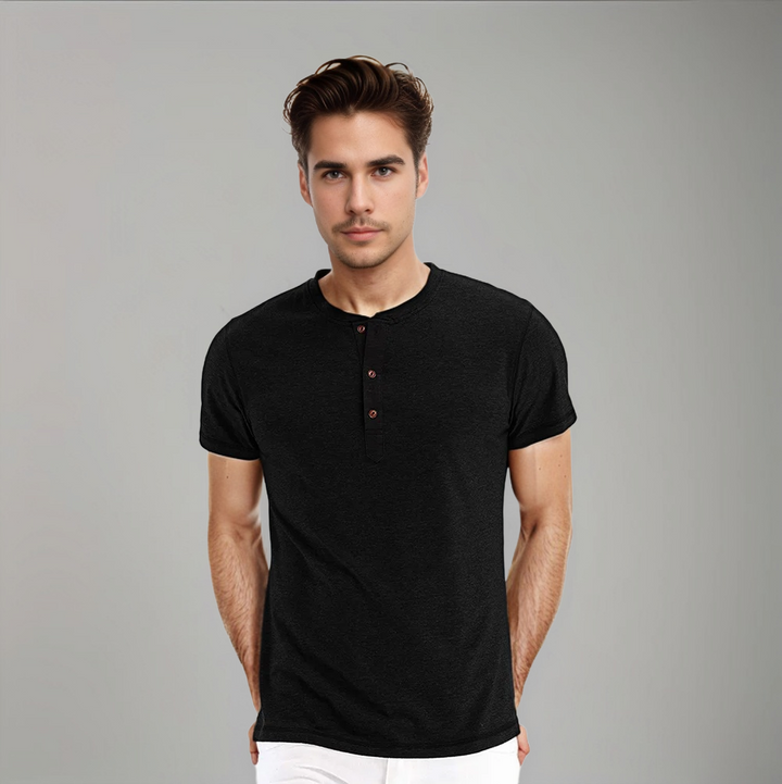 Baptiste | Chemise Henley décontractée pour hommes