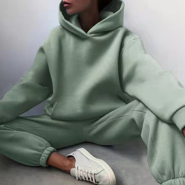 Ensemble Surdimensionné Sweat à Capuche et Jogger Large pour Femme