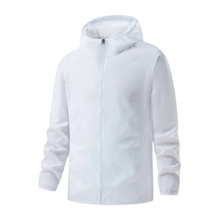 Coupe-Vent Homme Imperméable à Capuche Zip Intégral