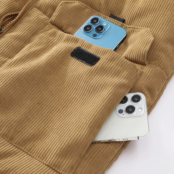 Gilet Sans Manches en Velours Côtelé pour Homme
