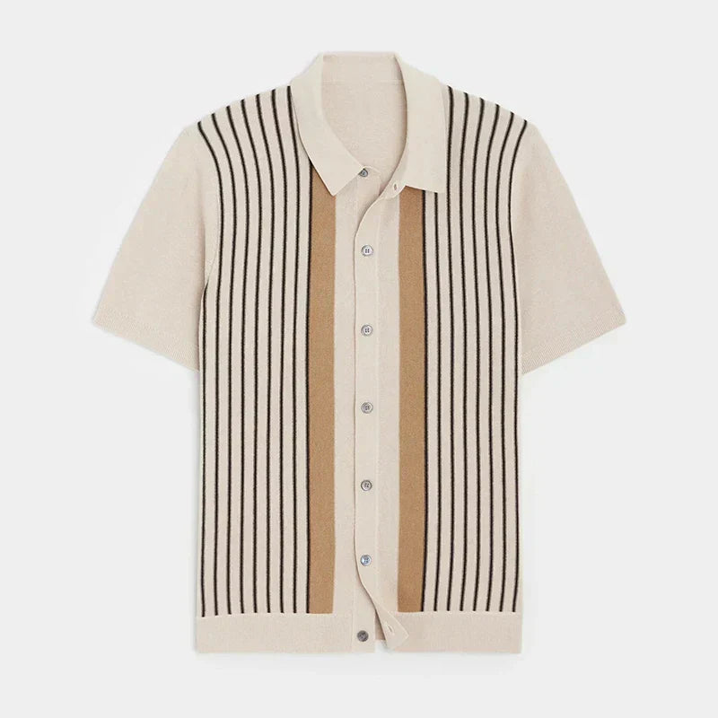 Gabriel | Chemise boutonnée décontractée à rayures pour hommes