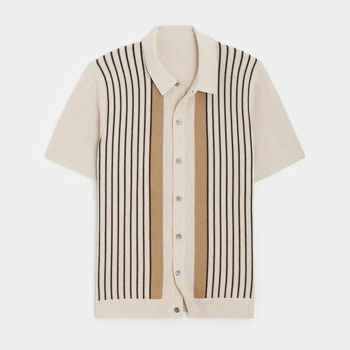 Gabriel | Chemise boutonnée décontractée à rayures pour hommes