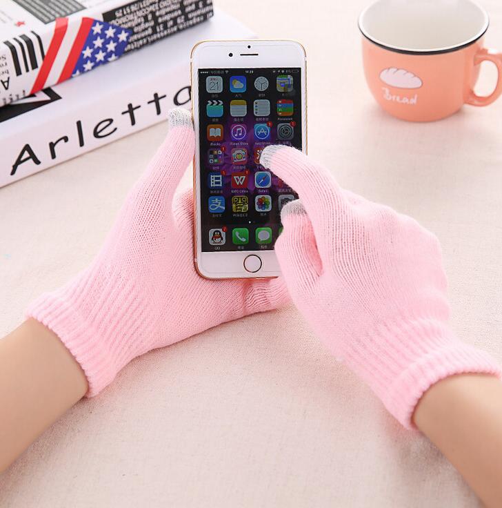 Gants d'Hiver Femme Imperméables Doublés en Polaire Tactiles