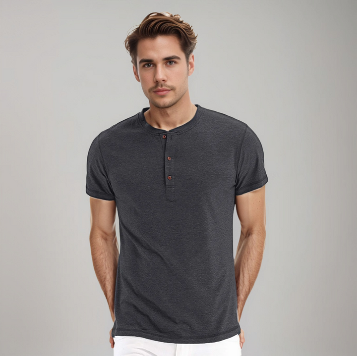 Baptiste | Chemise Henley décontractée pour hommes
