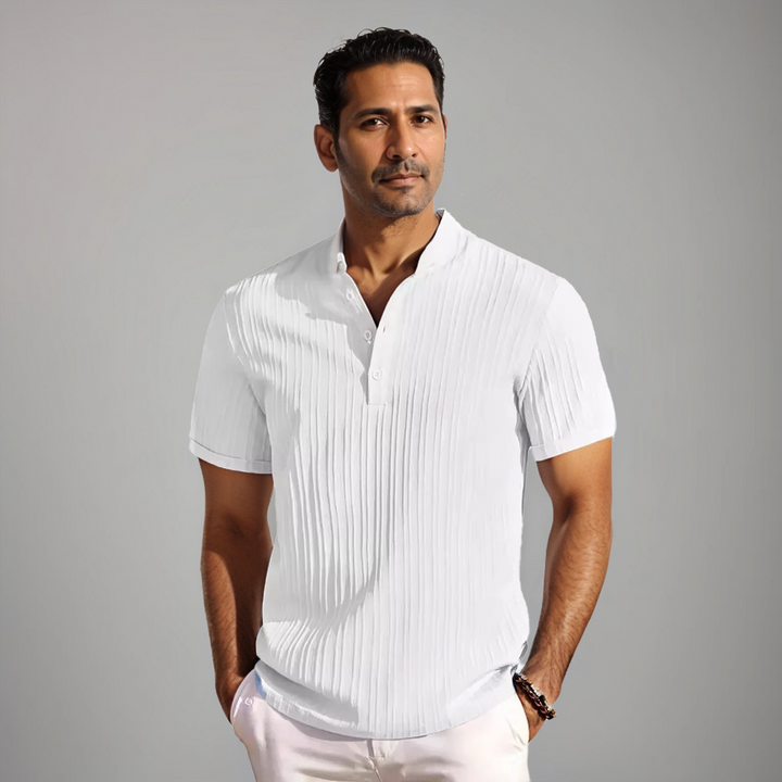 Daniel | Polo côtelé ajusté pour hommes