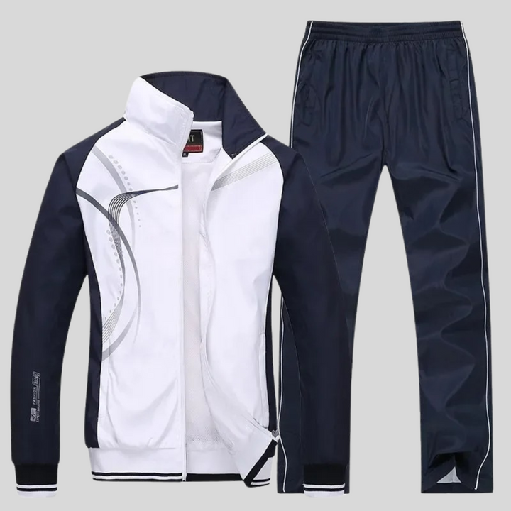 Ensemble de Sport Homme 2 Pièces avec Veste Zippée et Jogger