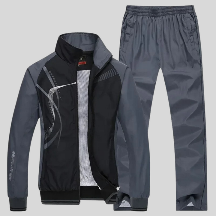 Ensemble de Sport Homme 2 Pièces avec Veste Zippée et Jogger
