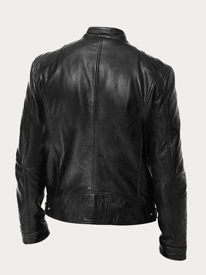 Veste en Cuir Décontractée