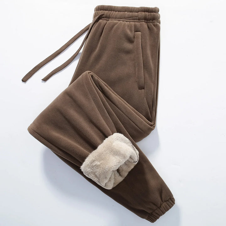 Jogging Homme Doublure Polaire Sherpa Taille À Cordon Et Poignets Élastiqués