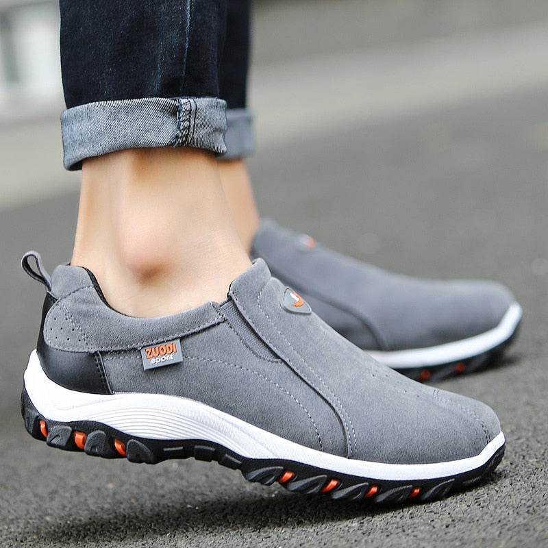 Chaussures de Randonnée Homme Sans Lacets, Semelle Antidérapante