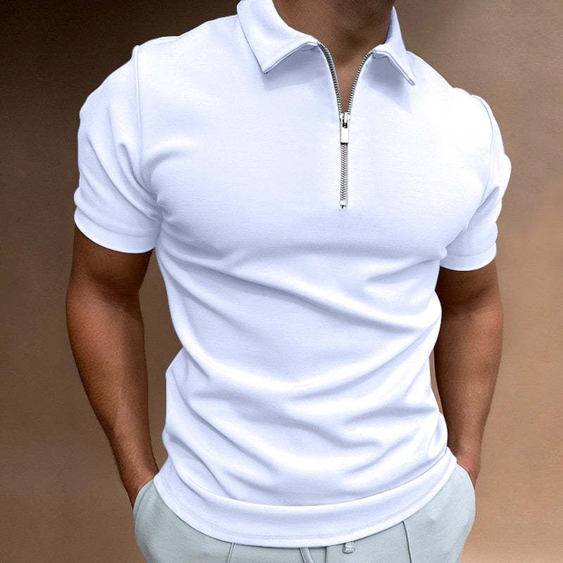 Étienne | Polo zippé pour homme