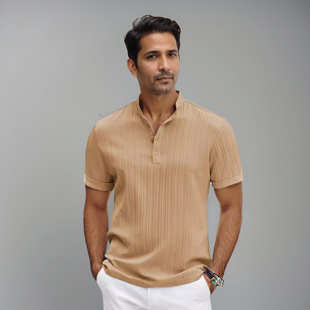 Daniel | Polo côtelé ajusté pour hommes