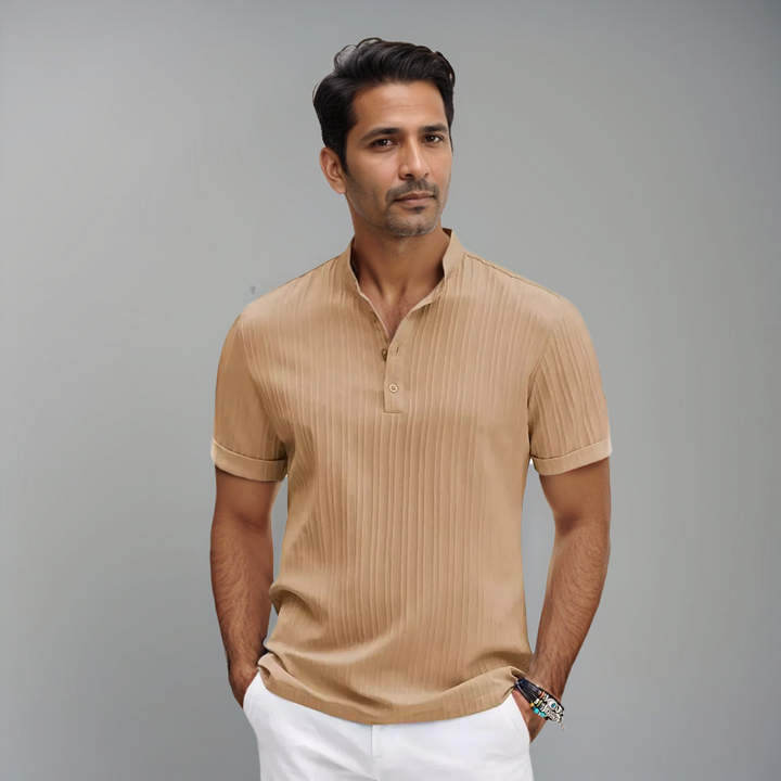 Daniel | Polo côtelé ajusté pour hommes