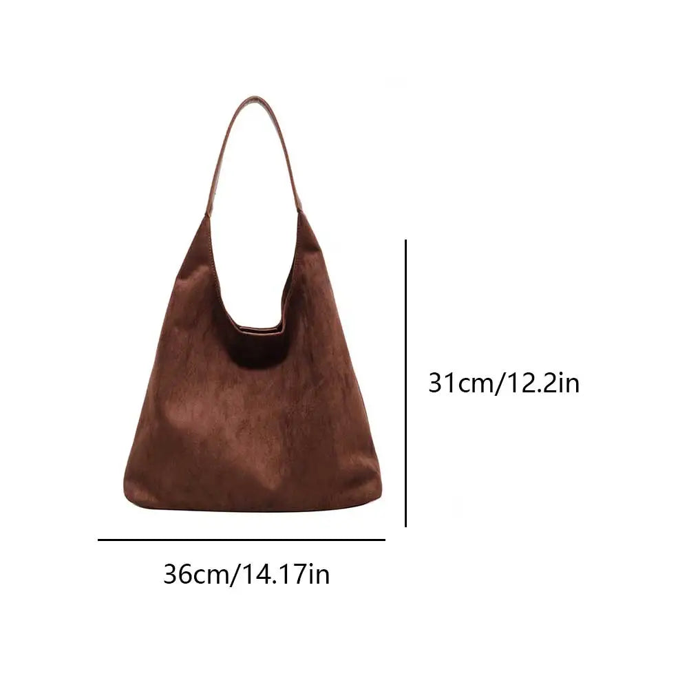 Sac Cabas Femme en Daim avec Anses d’Épaule