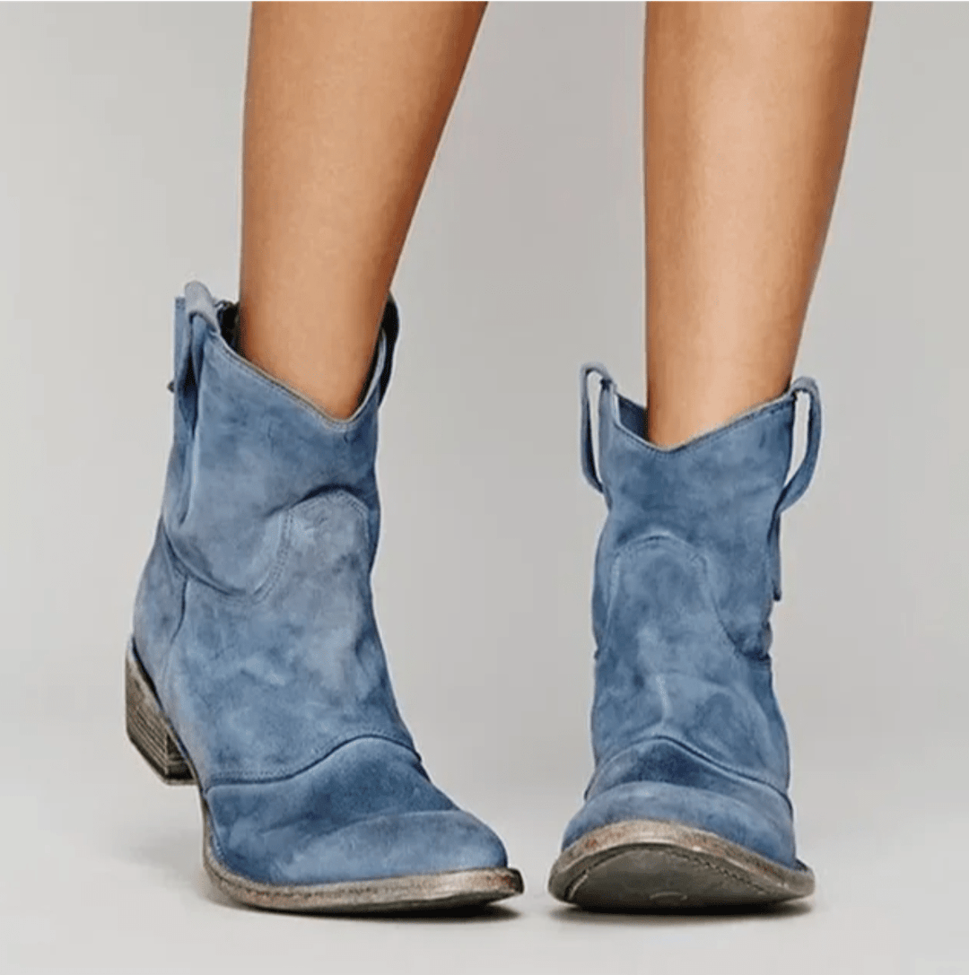 Bottines Western Femme en Suédine