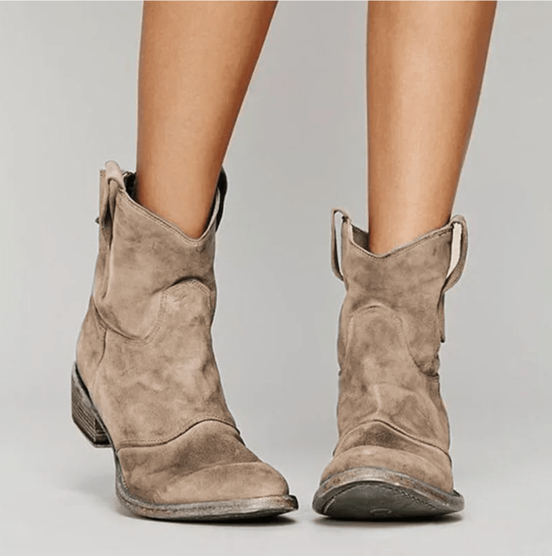 Bottines Western Femme en Suédine
