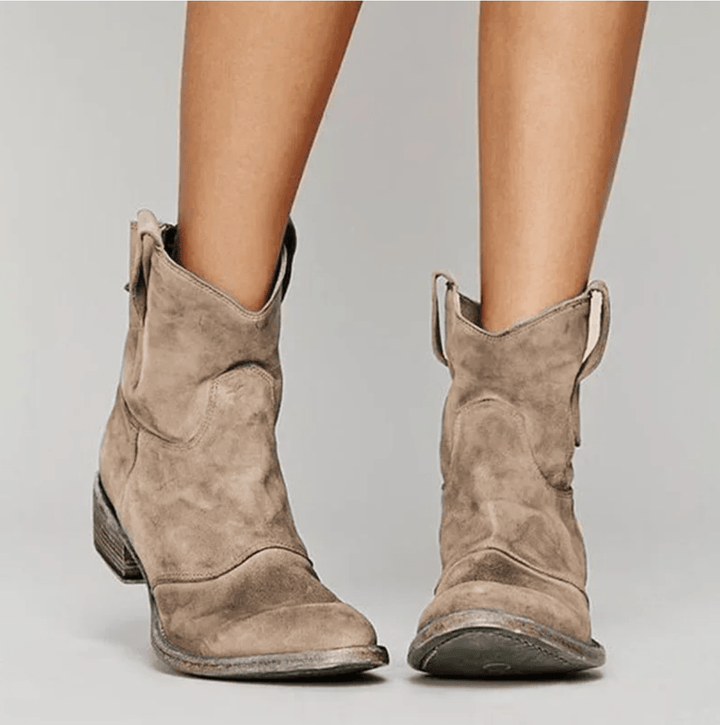 Bottines Western Femme en Suédine