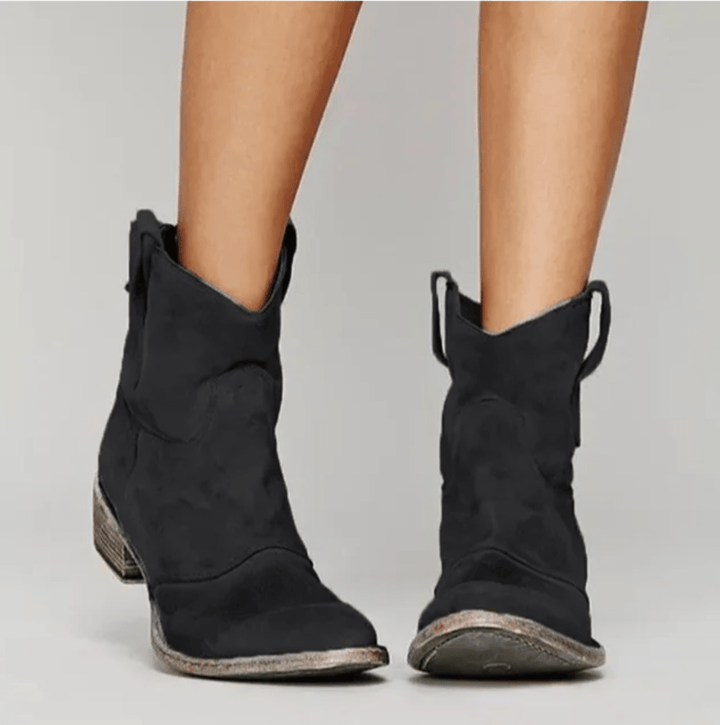 Bottines Western Femme en Suédine
