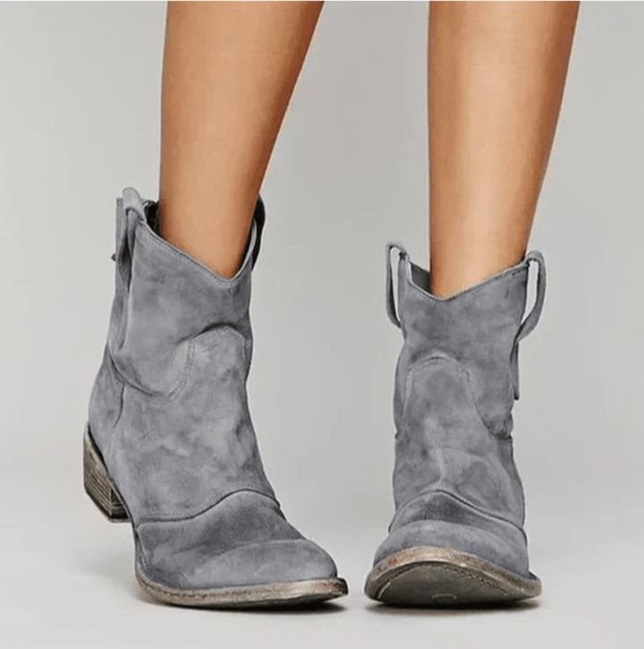 Bottines Western Femme en Suédine