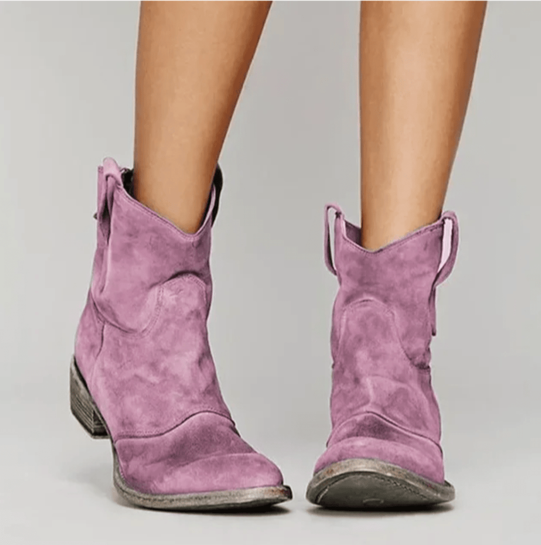 Bottines Western Femme en Suédine