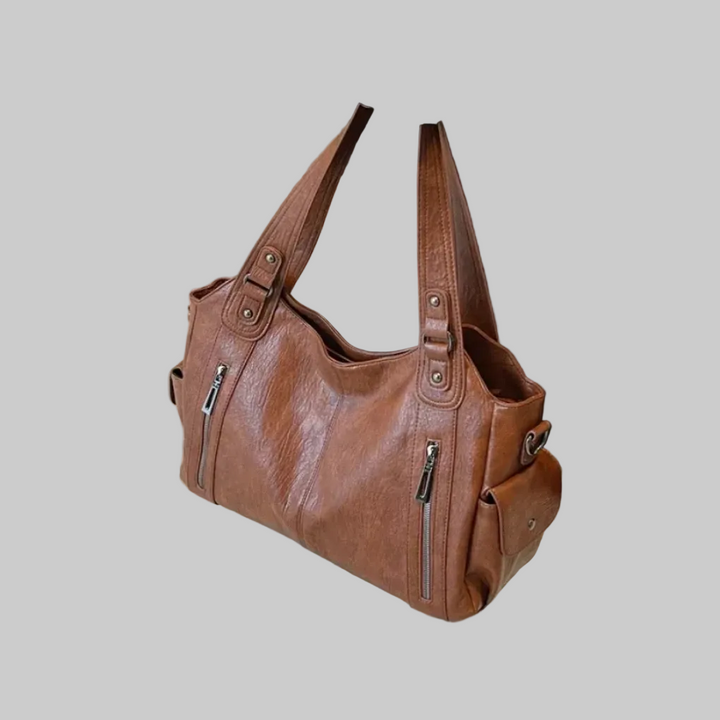 Sac à Épaule Femme en Cuir Végan – Grand Format