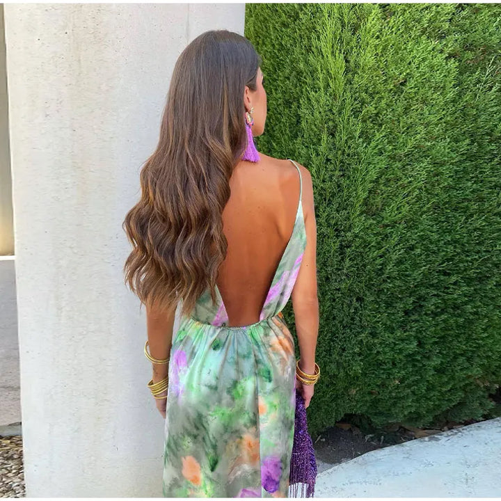 Léopoldine | Robe longue nuisette fleurie pour femmes