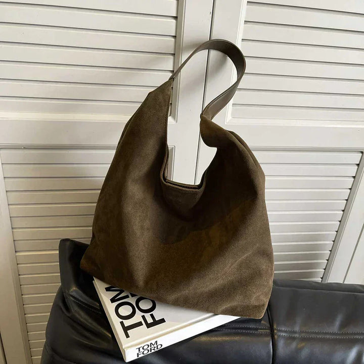 Sac Cabas Femme en Daim avec Anses d’Épaule