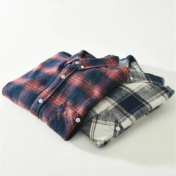 Chemise Homme Flanelle Coton Carreaux Boutonnée