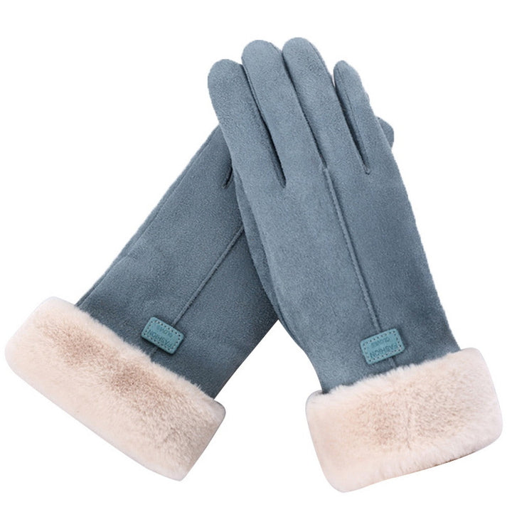 Gants d'Hiver Femme Imperméables Doublés en Polaire Tactiles