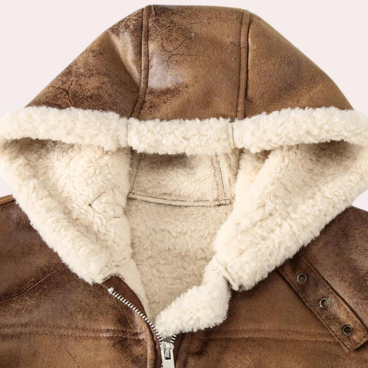 JESSE - Veste d'Hiver avec Capuche pour Hommes