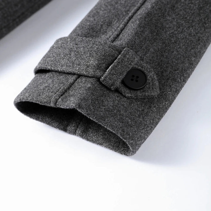 Manteau Long Femme Ceinturé Col Revers Manches Longues