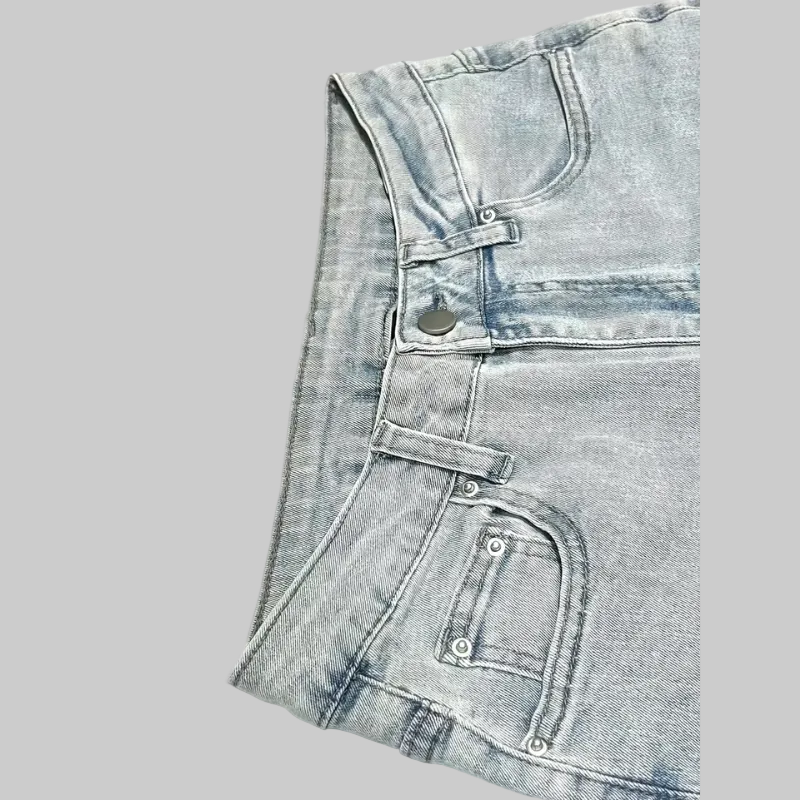 Jean Femme Évasé Taille Mi-Haute en Denim Stretch
