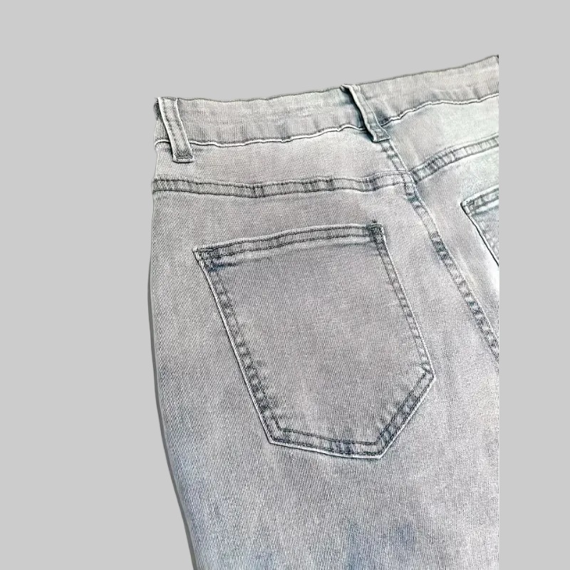 Jean Femme Évasé Taille Mi-Haute en Denim Stretch