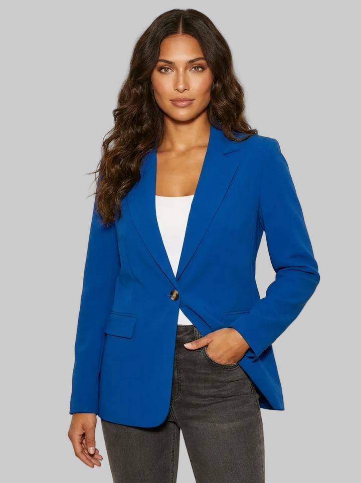 Dames Getailleerde Blazer – Elegante Pasvorm met Klassieke Revers