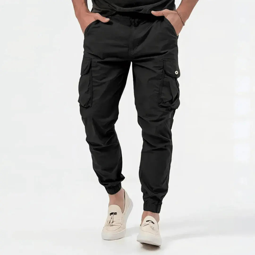 Jogger Cargo Homme Coupe Ajustée avec Poches