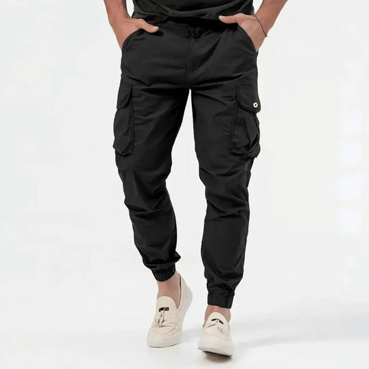 Jogger Cargo Homme Coupe Ajustée avec Poches