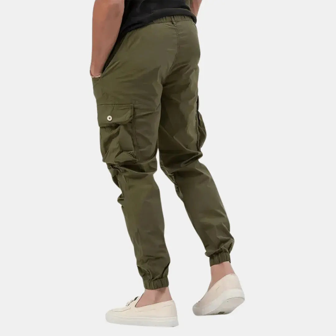 Jogger Cargo Homme Coupe Ajustée avec Poches