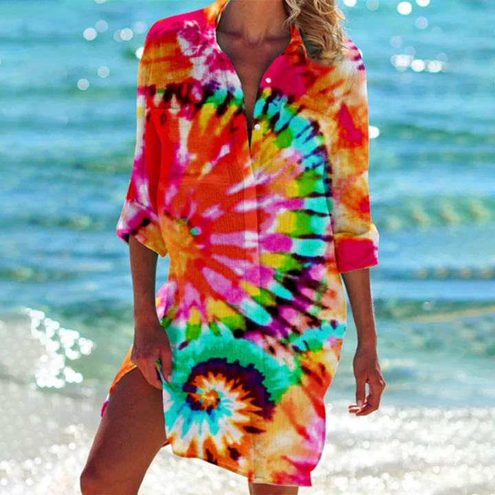 Hermine | Chemise pour Femme | Tie-Dye, D'Été & Décontractée