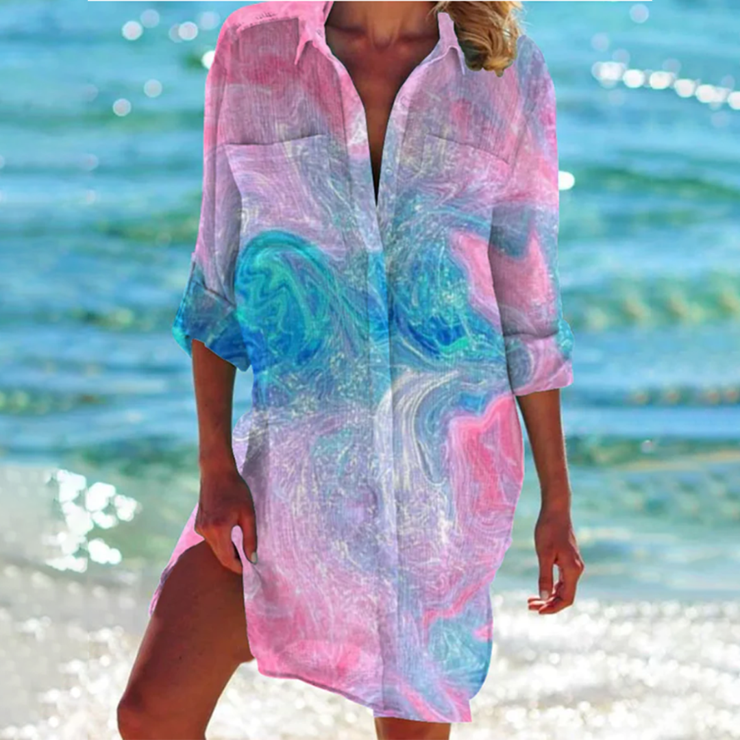 Hermine | Chemise pour Femme | Tie-Dye, D'Été & Décontractée
