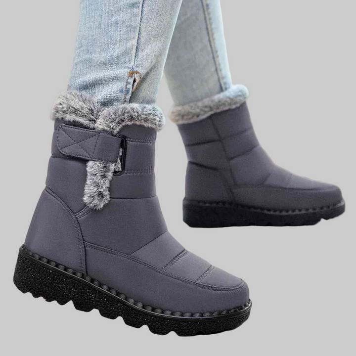 Bottines Neige Femme avec Doublure Chaude, Tige Déperlante et Semelle Antidérapante