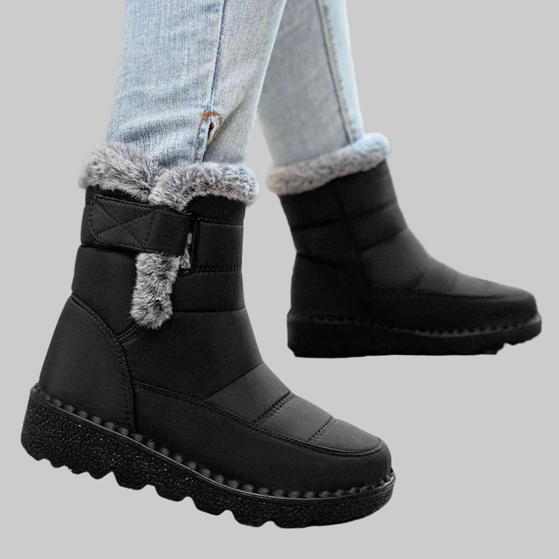 Bottines Neige Femme avec Doublure Chaude, Tige Déperlante et Semelle Antidérapante