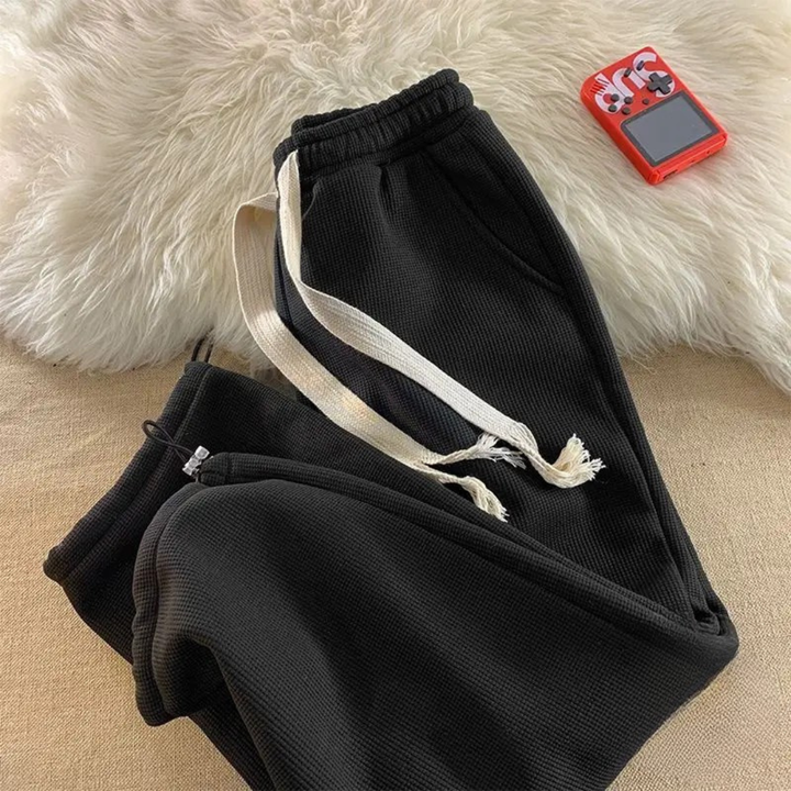 Pantalon De Détente Femme Doublure Polaire Taille Élastique Et Poches