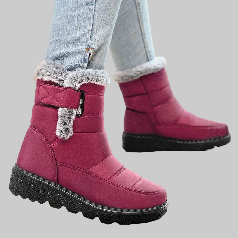 Bottines Neige Femme avec Doublure Chaude, Tige Déperlante et Semelle Antidérapante