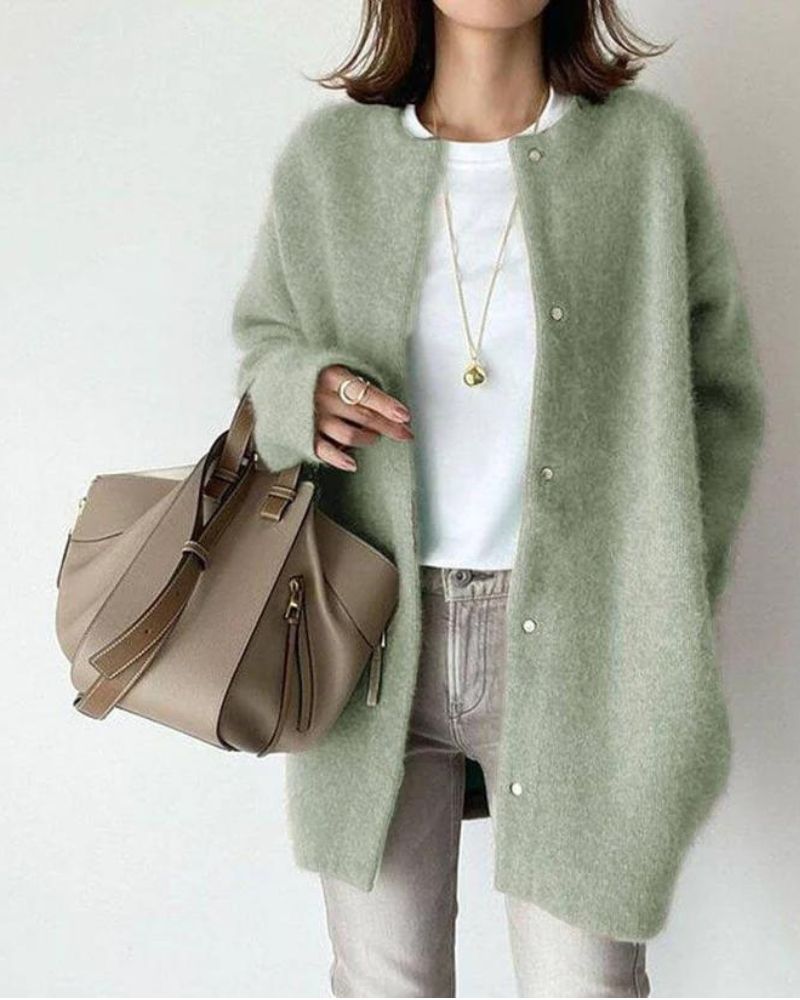 Éliane | Cardigan en tricot confortable pour femmes