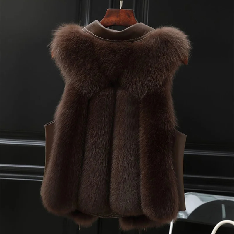 Gilet Femme en Fausse Fourrure
